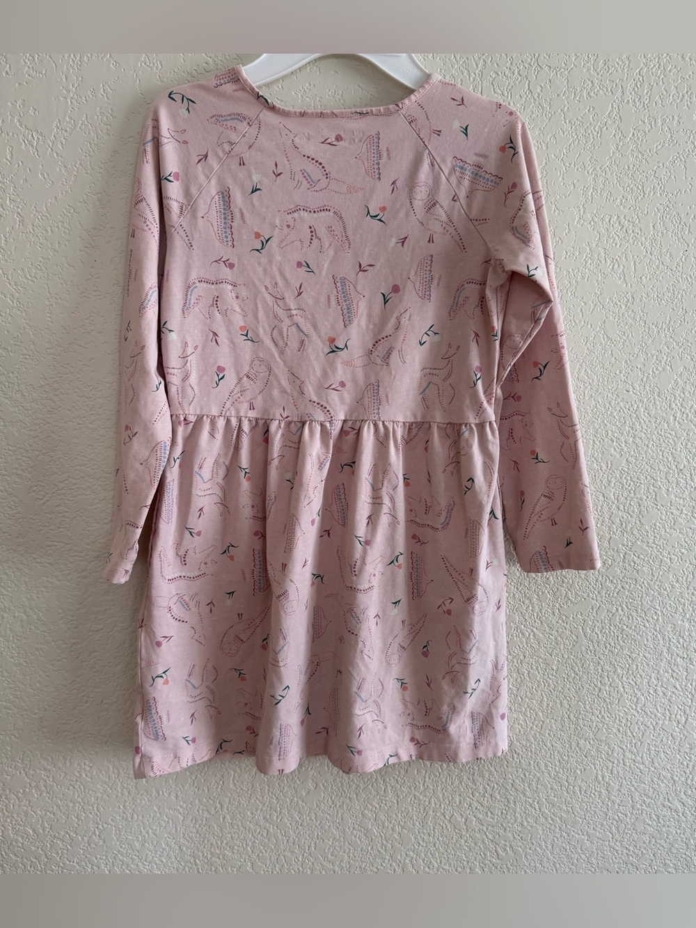 Rumi+ Ryder Pink Animal Friends Holiday Christmas Dress Whimsical Enchanted 8-10 - Picture 2 of 8